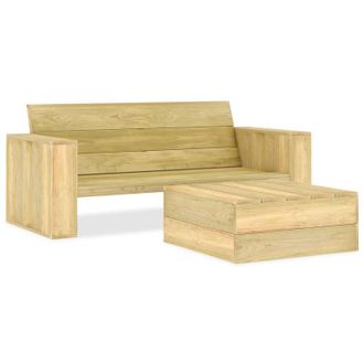 vidaXL 2 Pcs Step Garden Lounge Pin