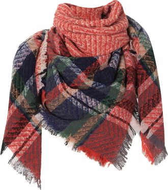 Generic hotter shoes for women clearance the deal Scarves for Women Plaid Blanket Thick Winter Scarf Tartan Chunky Wrap Oversized Shawl Cape Scarves Long Ladi