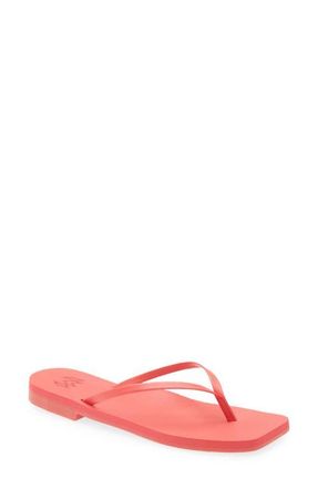 Malvados Lola Square Toe Flip-Flop in Rouge at Nordstrom, Size 10