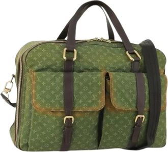 Louis Vuitton Pre-owned Weekend Bags, female, Green, Size: ONE SIZE Pre-owned Monogram Mini Canvas Boston Bag
