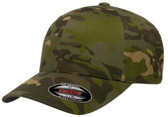 Flexfit Multicam 6 Panel Baseball Cap Officially Licensed Multi-Cam 2 Patterns Black Camo or Green Camo - beige - Large-X-Large