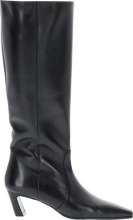 Stuart Weitzman Stassi Boot 50 - Dames - Cowboylaarzen - Zwart - 37 EU - Leer - Schoenen