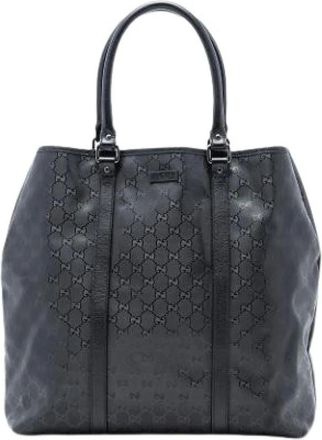 Gucci Pre-owned Tote Bags, female, Black, Size: ONE SIZE Pre-owned Fabric Tote