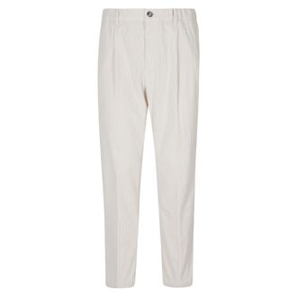 Herno Pantaloni in velluto a coste con pinces - - Trousers - Uomo - Beige - M