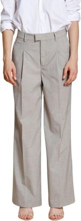 Mason's New York Wide Sartoriale Chino Broek - Dames - Wijde Broeken - Beige - XS - Polyester - Broeken