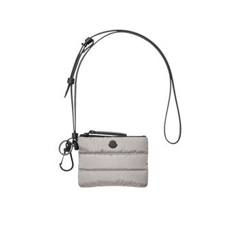 Moncler Moncler Caradoc Card Metal Logo Holder, Men, Grey, Size: One Size