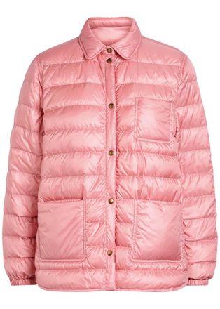 Moncler Fouine Quilted Nylon Jacket - Light Pink - 4 (UK 16 / XL)