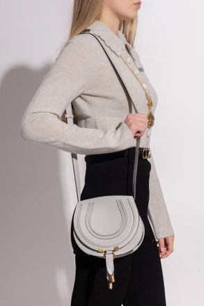 Chlo&eacute; Shoulder Bag Marcie Small, Womens, Grey