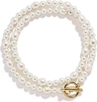 BaubleBar Layered Bracelet in Pearl at Nordstrom