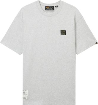 Alpha Industries T-shirt met opgestikte zak - Grijs