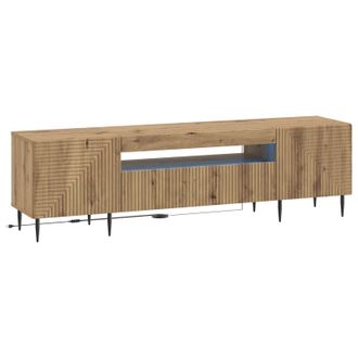 vidaXL Mueble De Tv Led Roble Artisan Madera De Ingenier&iacute;a Vidaxl