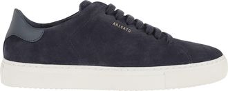 Axel Arigato Dark Blue Clean 90 Suede Metallic Logo Suede Sneakers