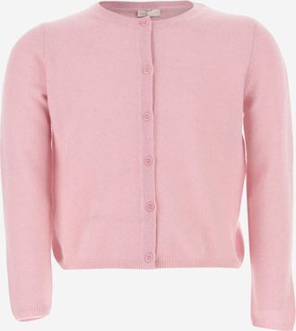 Il Gufo Girls Cardigan Cashmere Pink Sweater