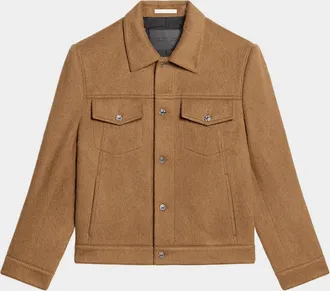 Helmut Lang Men & apos;s Wool Trucker Jacket
