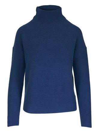 Kinross Cashmere turtleneck ribbed sweater - Blue