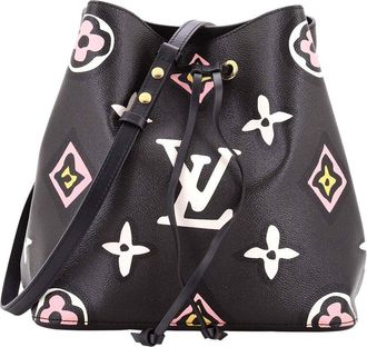 Louis Vuitton Black Wild At Heart Monogram Giant Neonoe Mm (Authentic Pre- Loved)