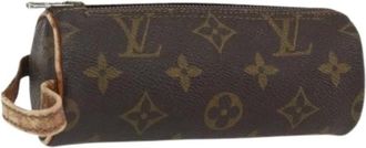 Louis Vuitton Pre-owned Accessories, female, Brown, Size: ONE SIZE Pre-owned Canvas Pouch