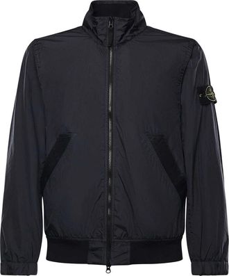Stone Island Rainproof Nylon Rep Jacket With Logo
