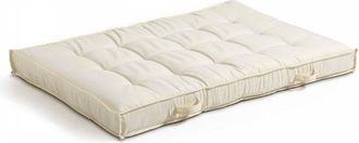 Oviala Coj&iacute;n Para Paleta Acolchado Color Crema 120x80cm