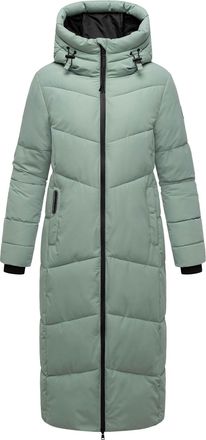 Marikoo dames gewatteerde mantel Firella met capuchon & tweewegrits