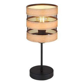 Globo Lighting L&aacute;mpara De Mesa - Soeni - Natural Negro - Metal - &Oslash; 15cm - Globo