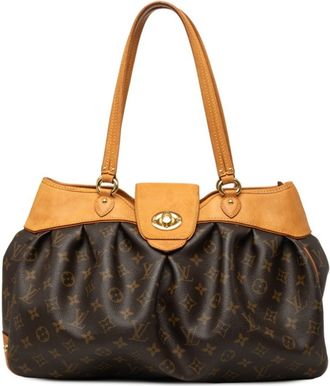 Louis Vuitton Brown Pvc Leather Handbag Tote Bag (Pre-Owned)