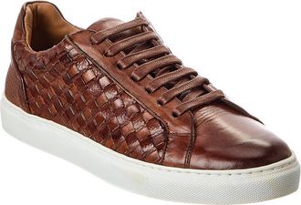Bruno Magli Beto Woven Leather Sneaker