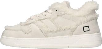 D.A.T.E. Court 2.0 Shearling - Dames - Sneakers - Beige - 37 EU - Su&egrave;de - Schoenen