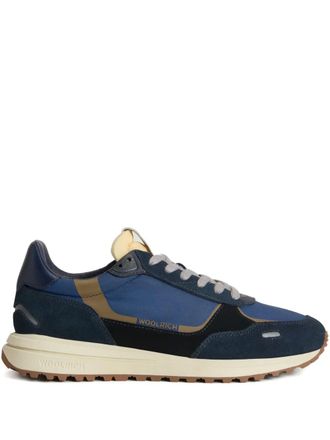 Woolrich Retro suede panelled sneakers - men - Leather/Polyamide/Polyester/Leather/Rubber - 43 - Blue