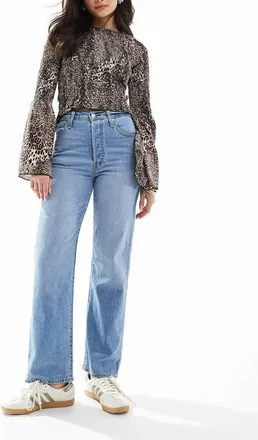 Levi's Ribcage - Jeans dritti alla caviglia blu chiaro