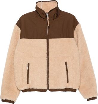 Ami Fleece-texture Panelled Jacket