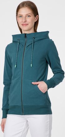 Ragwear Sweatjacke RAGWEAR NESKIA ZIP B, Damen, Gr. XXL, ocean gr&uuml;n, Sweatware, Obermaterial: 95% Baumwolle, 5% Elasthan, unifarben, normal, Rundhals, Sweatja