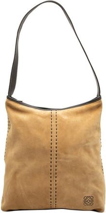 Loewe Pre-owned LOEWE Suede Anagram Shoulder Bag Ladies N7LIT1RZ4642PIJS