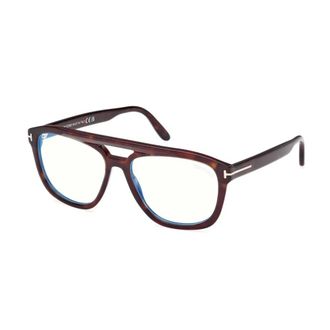 Tom Ford Glasses, unisex, Brown, Size: 56 MM Stylish Eyeglasses Frame