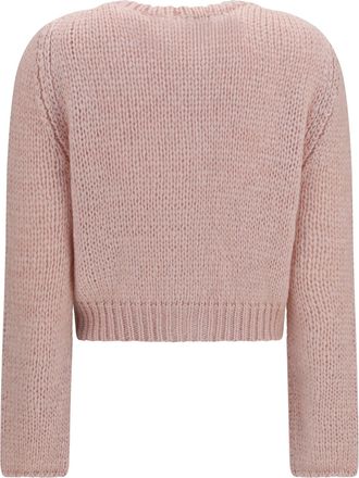 Forte_Forte Womens Chunky Knit Cardigan With Buttons Loto Sweater