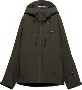 Prada Jas met capuchon en logo-label - Groen