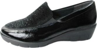 Semler Instapschoenen - Dames - Schoenen - Zwart - Maat: 37 1/2 EU Leer