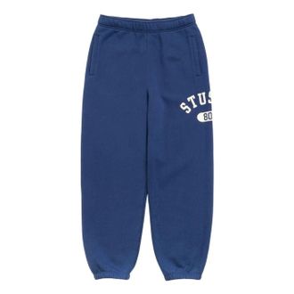 St&uuml;ssy Varsity Fleece Pants Navy 116811-NAVY
