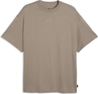 Puma T-shirt oversize Fundamentals da uomo, Accessori, Beige, 3XL