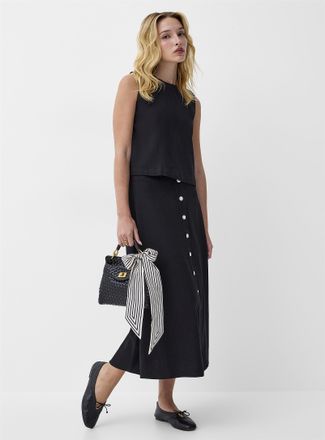 Icone Womens Buttoned midi skirt