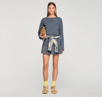 Sandro T-shirt with embroidery