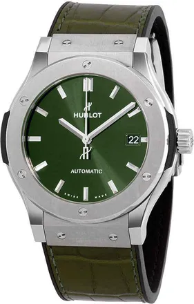 Hublot Classic Fusion Automatic Green Dial Mens Watch 511.NX.8970.LR