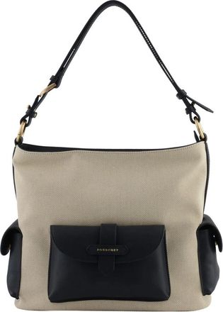Pourchet Reporter Schoudertas - Dames - Schoudertassen - Blauw - ONE Size - Katoen - Tassen