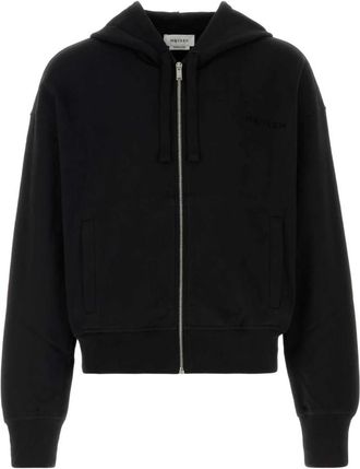 Alexander McQueen Logo Print Zip Hoodie Sweatshirt - Heren - Vesten met rits - Zwart - S - Hoodies & sweatvesten