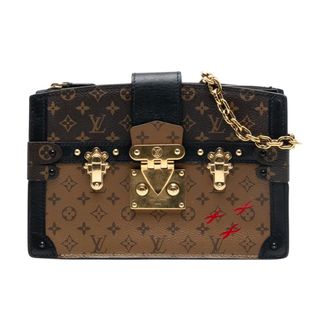Louis Vuitton Pre-owned Chain Embellished Trunk Bag - Dames - Pre-owned - Bruin - Maat: ONE Size