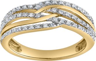 LuvMyJewelry Amoura 0.20 Ct Natural Diamond 10K Gold Ring