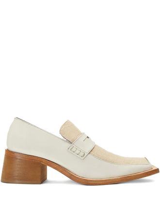 Martine Rose Bagleys loafers - women - Leather/Leather/Leather - 37 - White