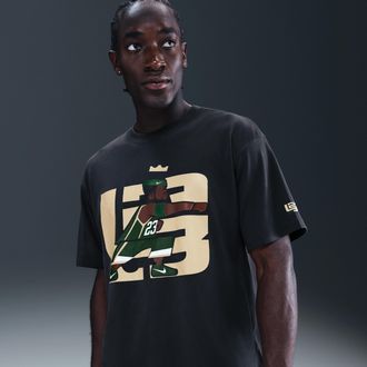 Nike Mens LeBron From This Point Forward Basketball T-Shirt in Black | IH8538-045