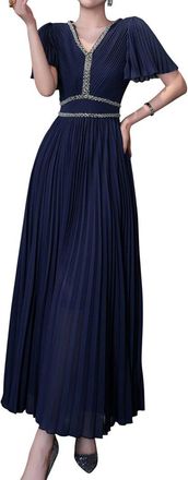 Burryco Burryco Silk-Blend Maxi Dress