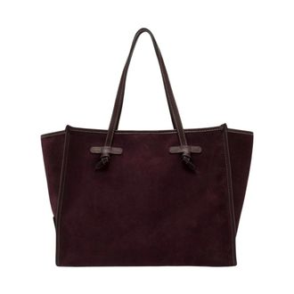 Gianni Chiarini Marcella Suede Tote - female - Gianni Chiarini - Shopping Bags - Red - ONE SIZE - Bags